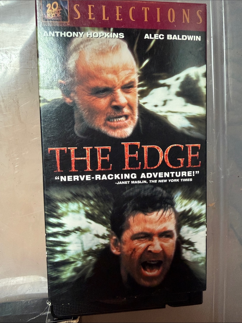 Vintage  VHS Tape Move The Edge Anthony Hopkins  Alec Baldwin